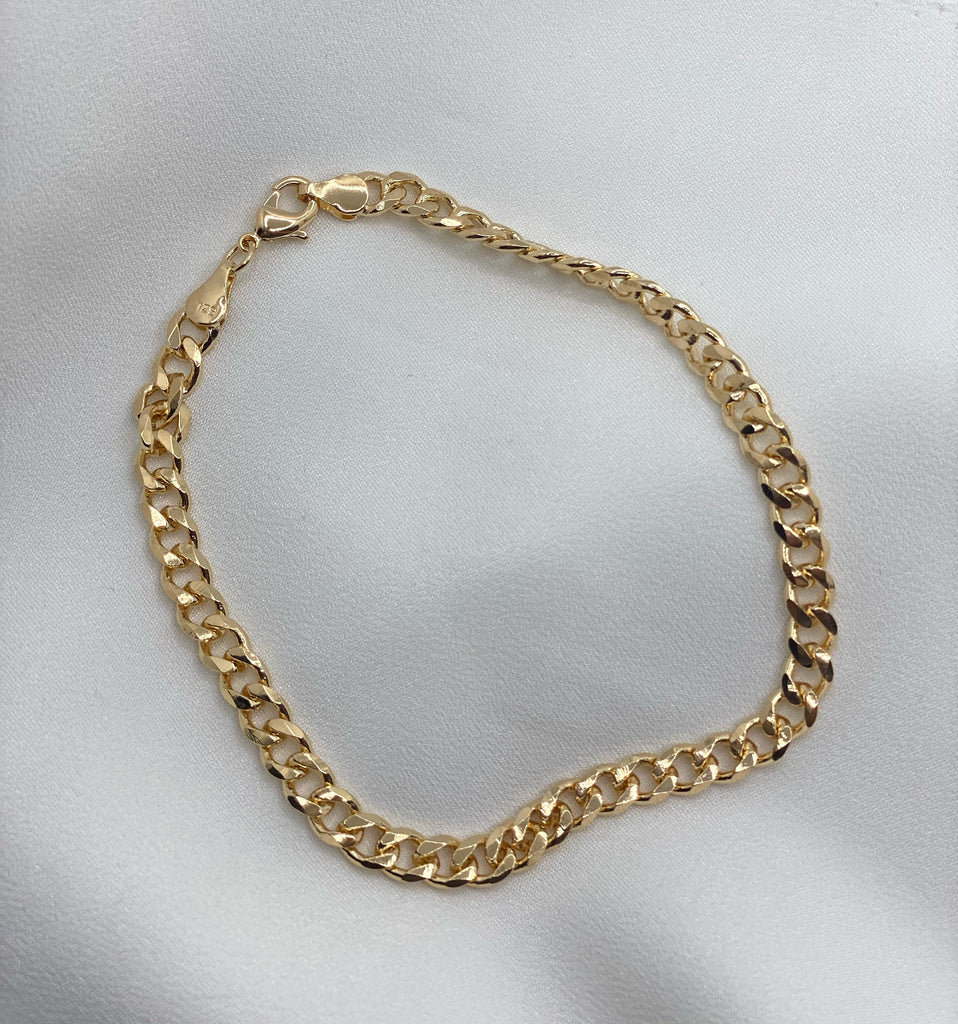 Thick Cuban Link Anklet