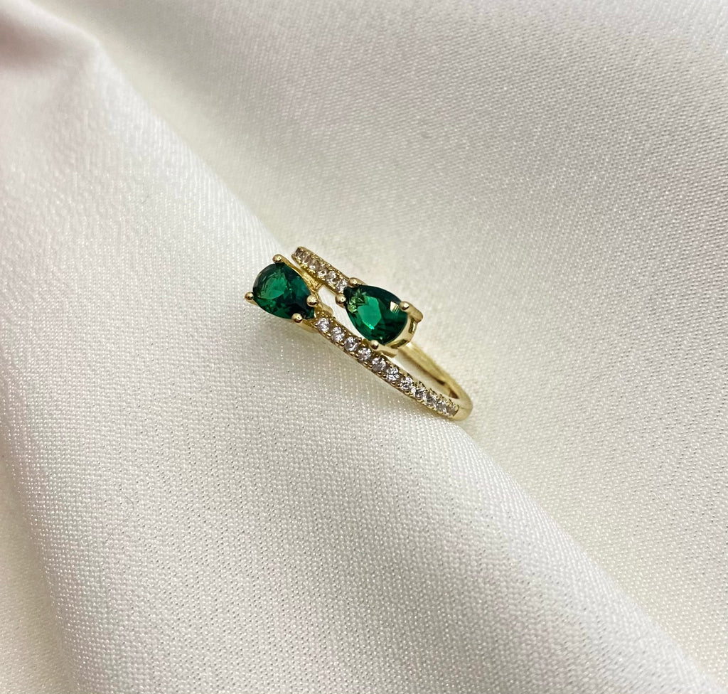 Two Stone Emerald